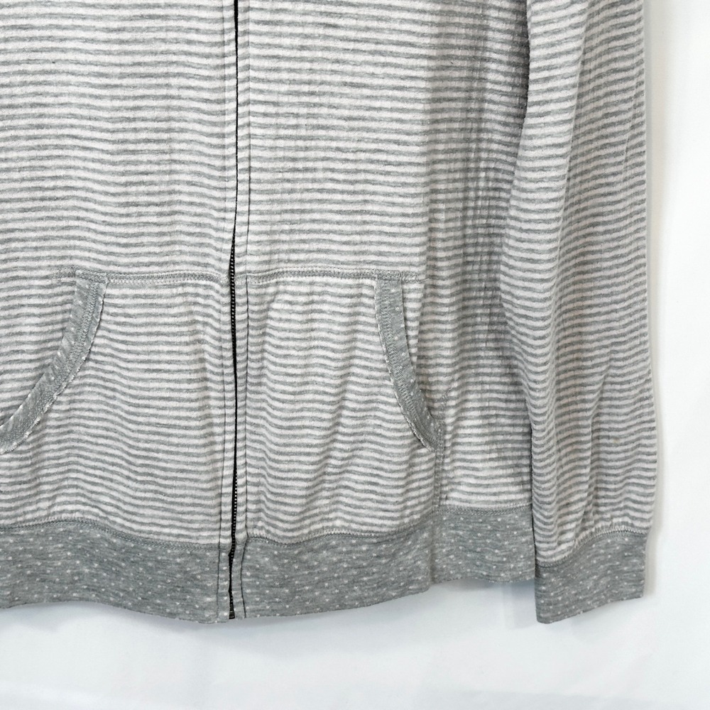 Disney Parks‎ Large Jacket Princess Silhouettes Striped Full Zip Hoodie Gray 394 - Picture 5 of 11